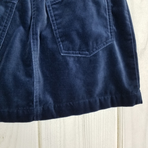 GAP Blue Velvet Mini Skirt - Picture 6 of 8